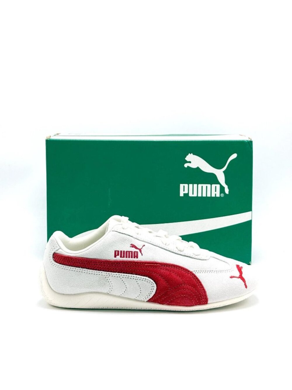Puma Speedcat OG Vapor Grey Red Women's Size 7 Sneakers NEW